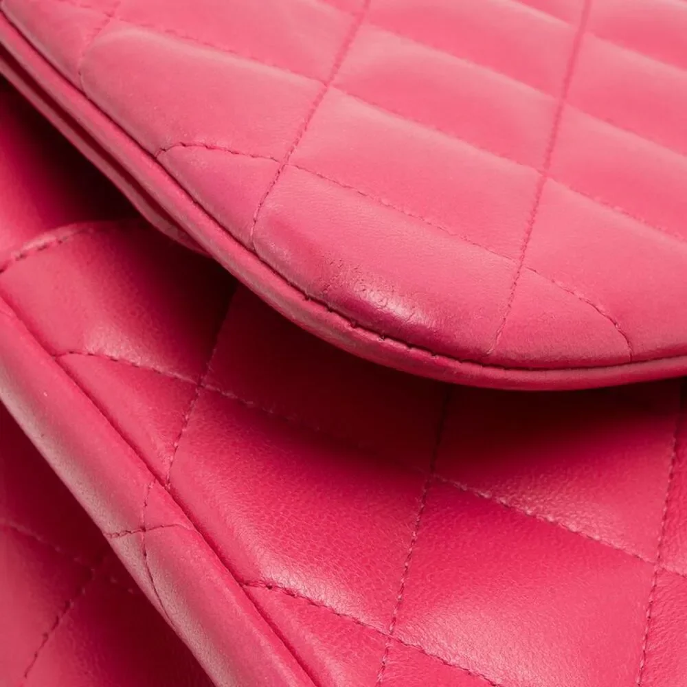 Chanel Lambskin Classic Jumbo Double Flap Bag